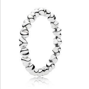Pandora Forever Love Stackable Ring. Size 7.5